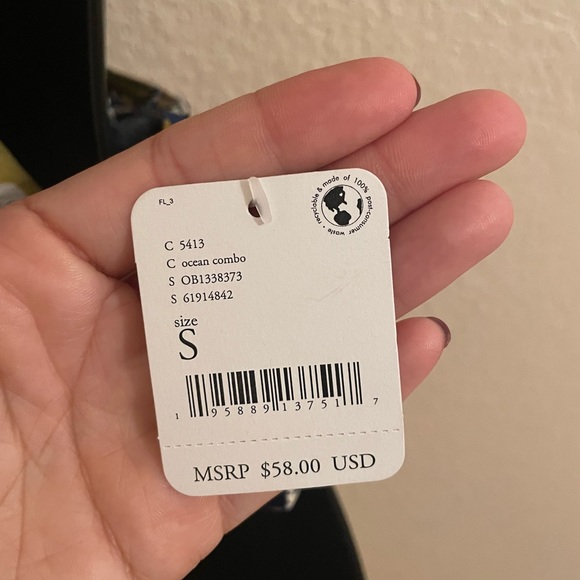 Free people ocean combo crop top NWT - Picture 6 of 8